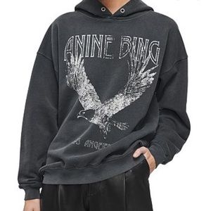 Anine Bing Rowe Eagle Hoodie Sweatshirt